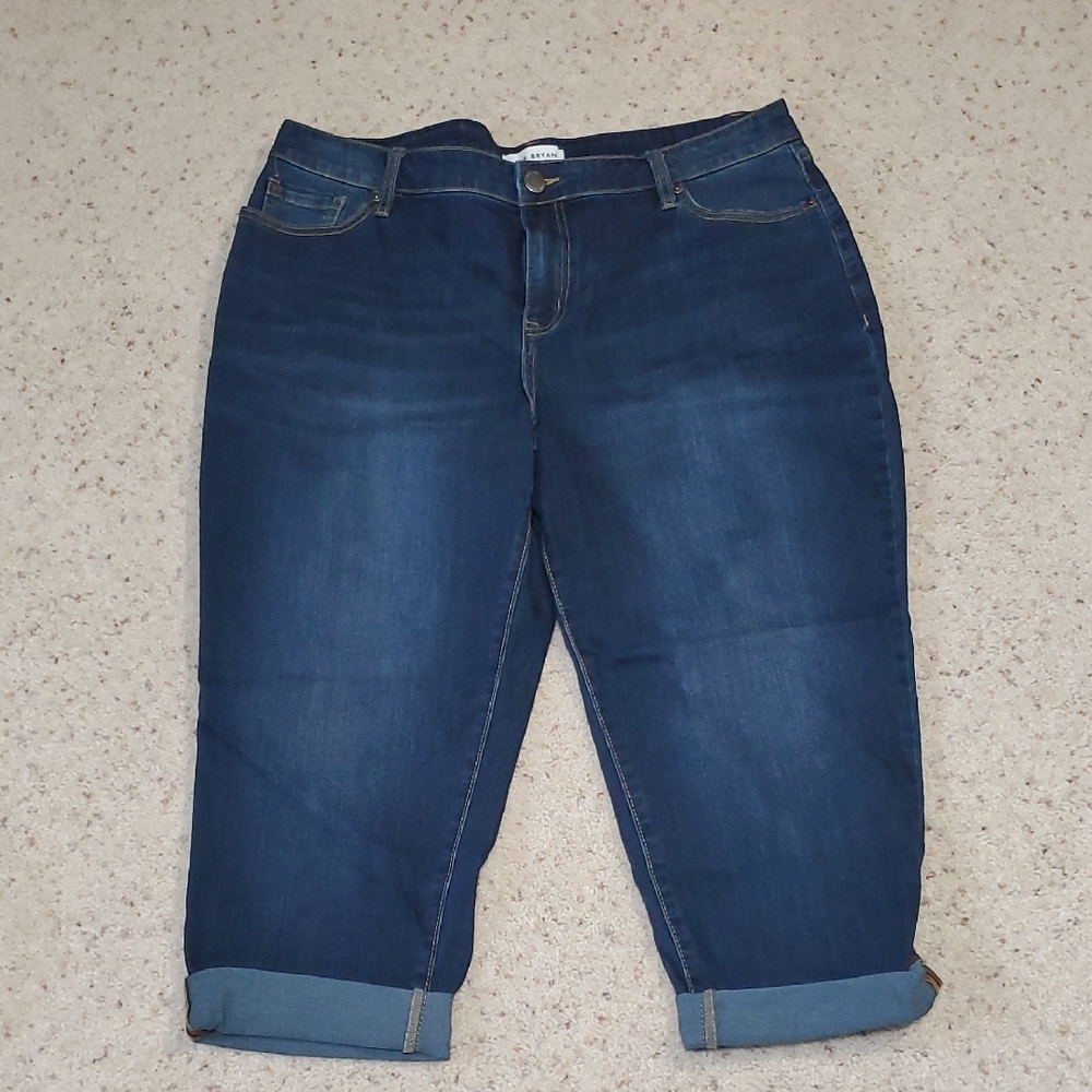 Lane Bryant Dark Blue Capri Jeans